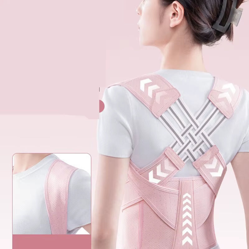 Posture Corrector Adjustable Back Spine Support Belt Corset Yoga Gym Back Correction Belt Unisex Shoulder Brace Correction Belt