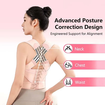 Posture Corrector Adjustable Back Spine Support Belt Corset Yoga Gym Back Correction Belt Unisex Shoulder Brace Correction Belt